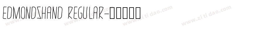EdmondsHand Regular字体转换